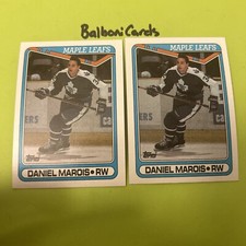 Daniel Marois 2 Card 1990-91 Topps Variation Lot! C* D* NM+ Free Shipping!