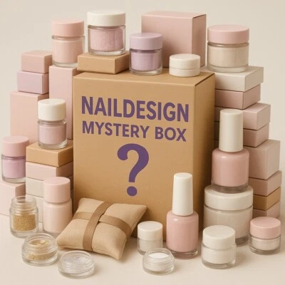ND24 NAILDESIGN Secret Box Nagel Design Mystery LED UV Gel NailArt Acryl Gel Nagellack Set Color