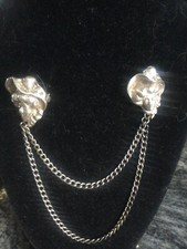 Vintage Sterling Silver Gibson Girls Sweater Guard