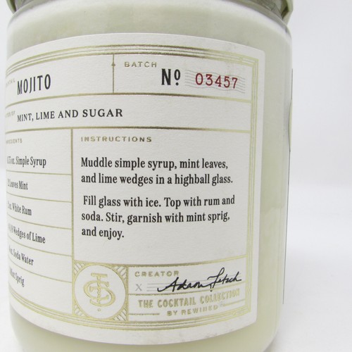 Rewined The Coctail Collection Mojito Kerze 12 Unzen Glas Einzeldocht Soja NEU - Bild 7 von 10