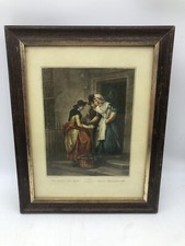 Vintage CRIES OF LONDON Colored Print New Mackrel Framed Francis Wheatley R.A