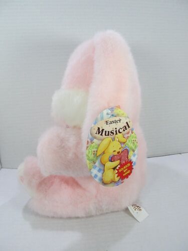 VTG Cuddle Wit Easter Muscial Bunny Rabbit Plush Stuffed Animal W/Tag No Work 92 - Picture 6 of 9