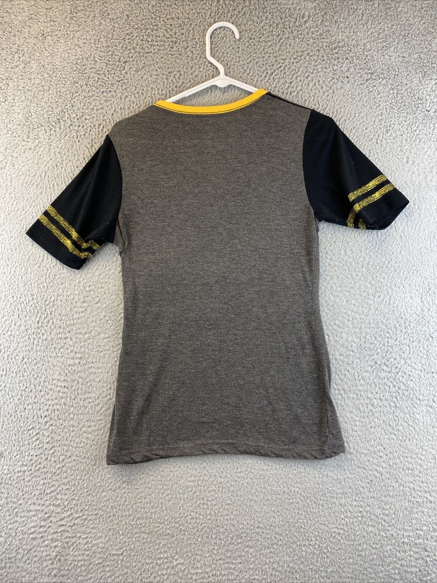 Iowa Hawkeyes T Shirt Distressed Gray Graphic Women's S /90