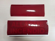 TARGA OTTICO ACUSTICA PER SEGNALAZIONI INCENDIO 1554 CSA CON BUZZER 12/24/48Vcc