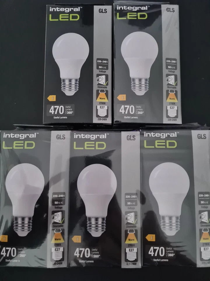 3x Integral Led ILGLSE27DC019 E27 Frosted GLS 4w 470 Lumens 2700k Dimmable - Image 3 of 4