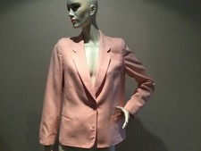 Vintage Cache D'or Pure Wool Jacket Uk 14 With Equestrian Style Vintage Scarf