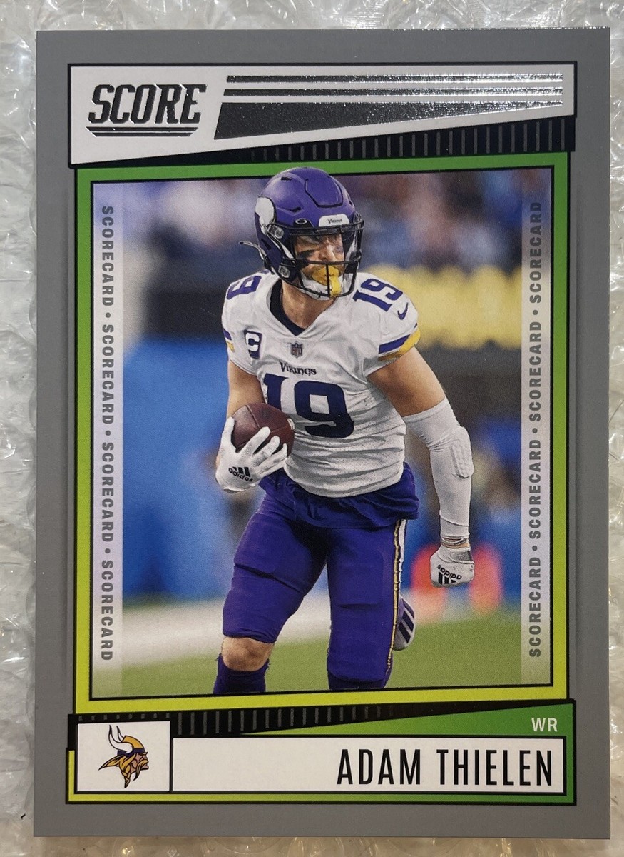 2022 Score - Adam Thielen #104 Scorecard for sale online | eBay