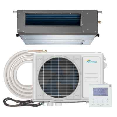 #ad 12000 BTU Concealed Duct Mini Split Air Conditioner and Heat Pump VRF