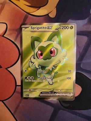 sprigatito shiny pokemon card value How much is my shiny Sprigatito worth??? : r/PokemonCardValue