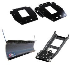 Kfi 15-18 Polaris Rzr S4 900 72 Pro Poly Snow Plow Kit W Dual Rear A-arm