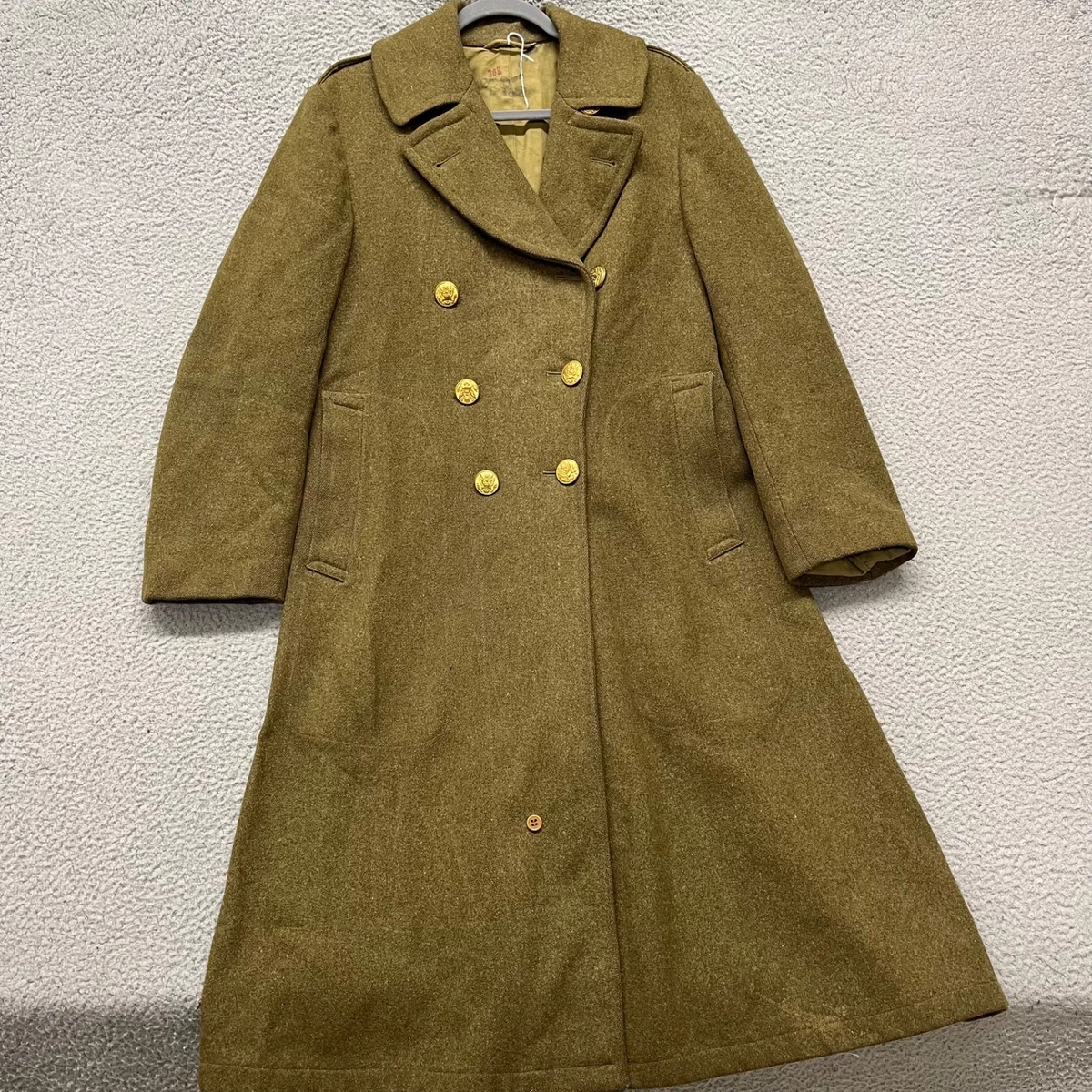 Ww2 Trench Coat In Original Ww2 Collectible Us Uniforms for sale