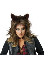 Costume Lady Werewolf Wig And Ears Set 7025-156 Cosplay Accessory