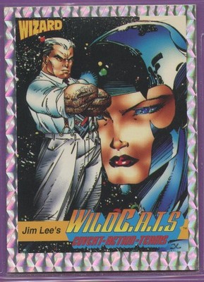 Promo: 1992: Wizard Prism Foil Card: #7 Jim Lee's WildC.A.T.S.