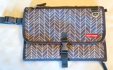Skip Hop Pronto Signature Changing Station Portable Baby Change Pad Gray Chevron
