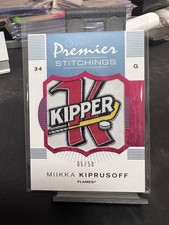 Miikka Kiprusoff Stitchings Patch 05 /50 2007-08 O-Pee-Chee Premier PS-MK Flames