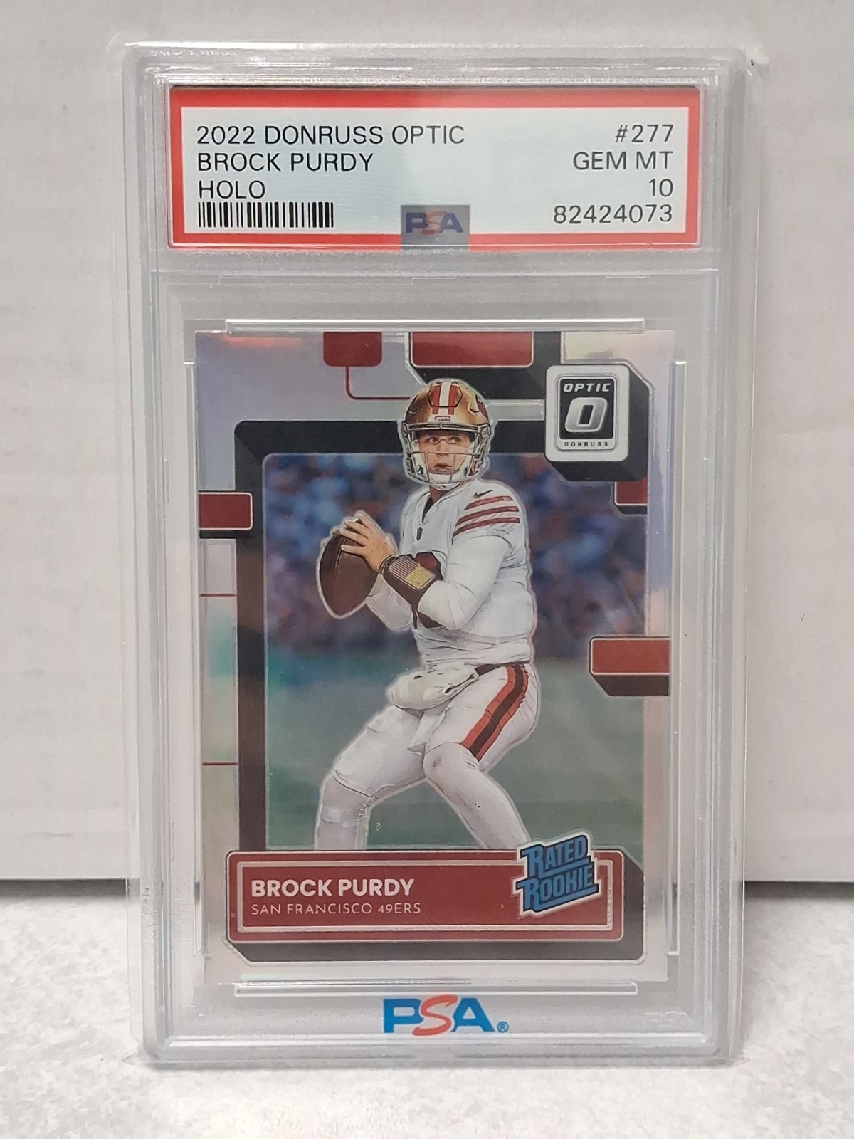 Brock Purdy Panini Donruss Optic #277 Holo