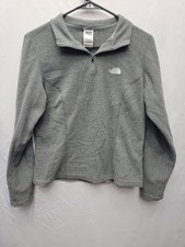 The North Face Gray Canyonlands 1/4 Zip Fleece Pullover Top Women's Size S