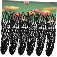 6Pcs Billiards Table Pocket Set, Billiards Mesh Pockets Nylon Table Net, 