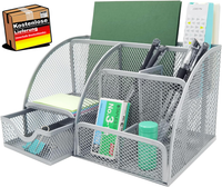 Schreibtisch Organizer Metall Mesh Stifthalter BüRobedarf Mit Schubladen Schwarz