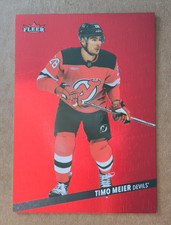 2025-26 Fleer Ultra Timo Meier Ruby Medallions Red /50 NJ Devils