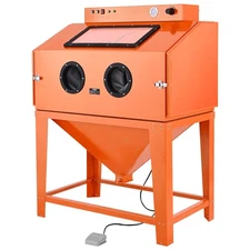 VEVOR 115 Gallon Sandblasting Cabinet Heavy Duty Steel Sand Blaster 40-120 PSI