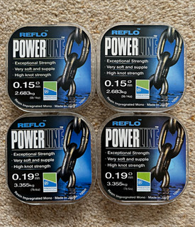 Preston Innovations Reflo Powerline Clear Monofilament Line 0.15/0.19mm