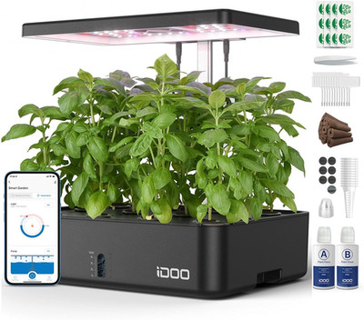 Hydroponics Growing System Kit 12Pods, Christmas Gifts for Women Mom, Herb Garde