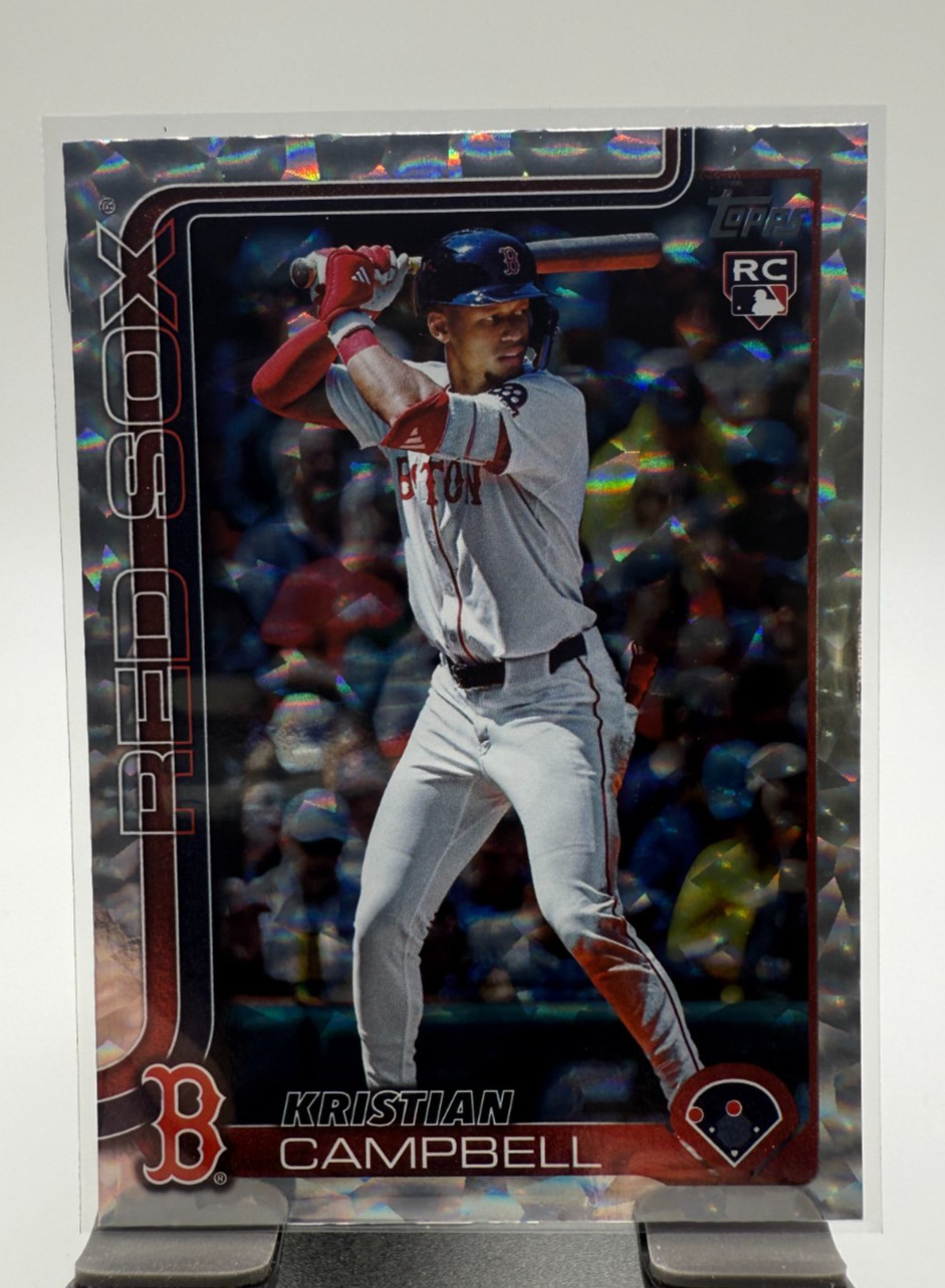 2025 Topps Update Series - Kristian Campbell #US1 Silver Crackle Foil (RC)