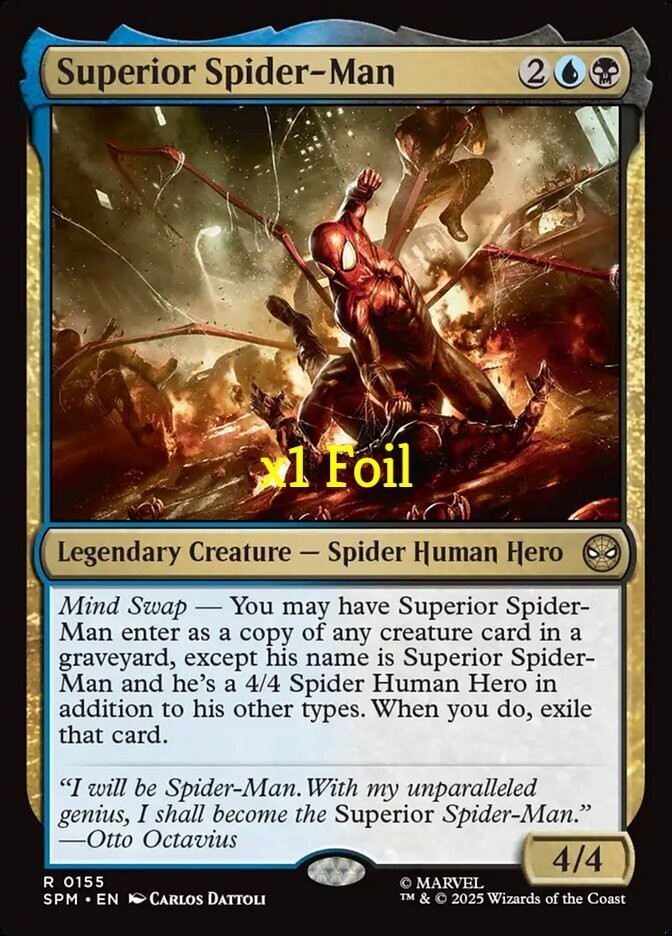 MTG Foil Marvel's Spider-Man SPM Superior Spider-Man MINT | eBay