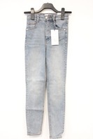 Zara Damen Jeans Hose Vintage Skinny Ankle High Rise 3643010485 Blau Gr.34 Neu