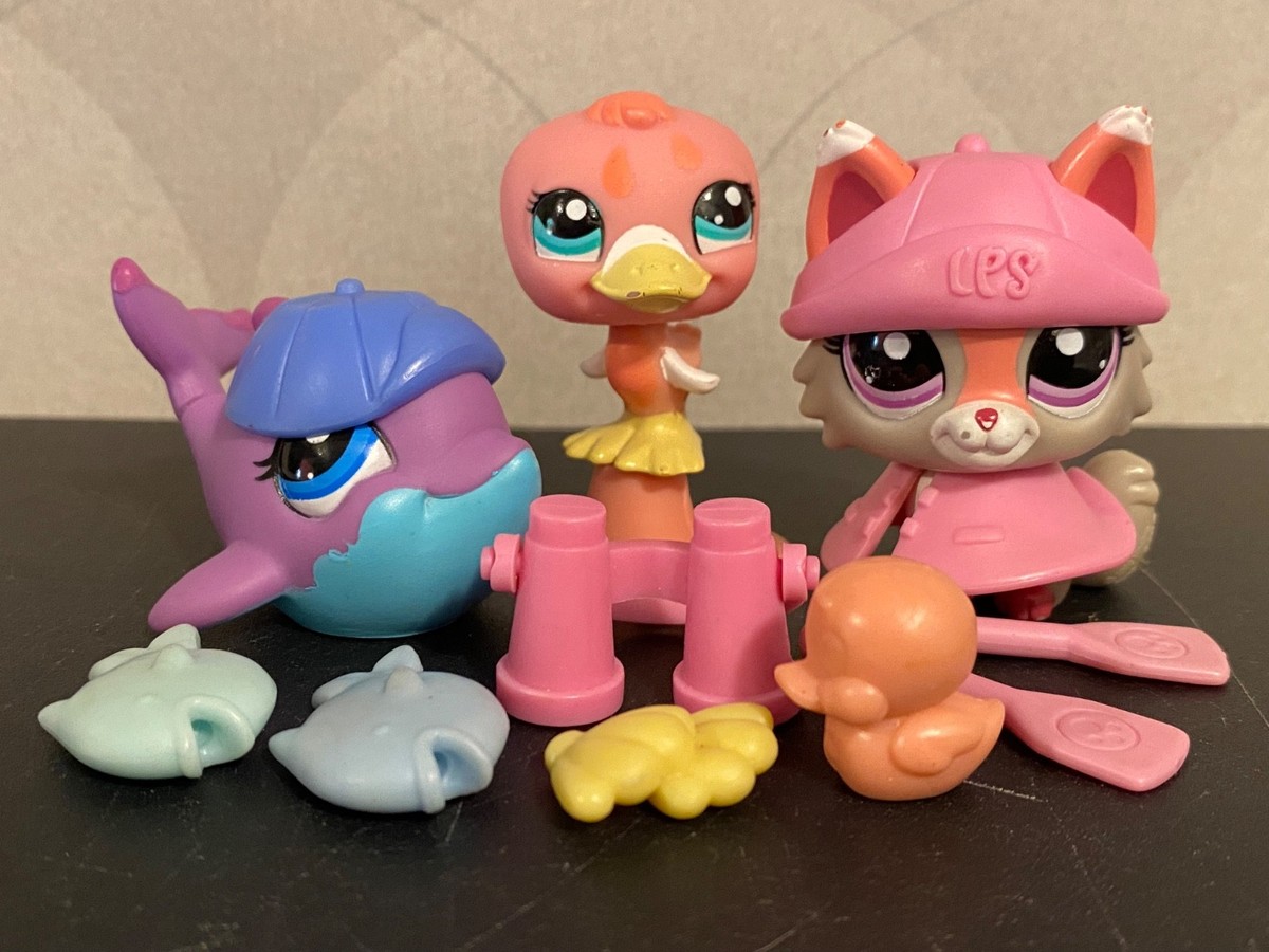Authentic Littlest Pet Shop #1921 Persian cat #1922 Dolphin #1923