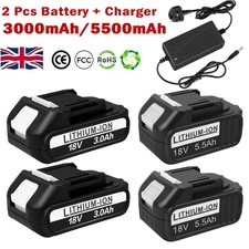 2X 3.0Ah / 5.5Ah Battery For Our Own Shop Electric Power Tools + UK Charger