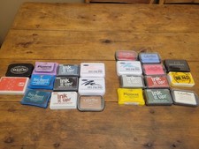 Stampin Up Ink Pad Lot And Other Various Pads New  Used Lot Of 22