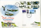 1965 BATTLE OF BRITAIN  ORD+PHOS GREAT BRITAIN QE2 FDC x2 BIGGIN HILL  PMKS VGC