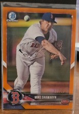 2018 BOWMAN DRAFT ORANGE MIKE SHAWARYN #07/25 SP RED SOX BASEBALL CARD #BD-101
