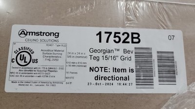 Armstrong Drop Ceiling Tiles 24 x 24 (16 pics per box)