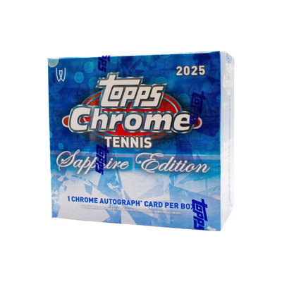 2025 Topps Chrome Tennis Sapphire Hobby Box