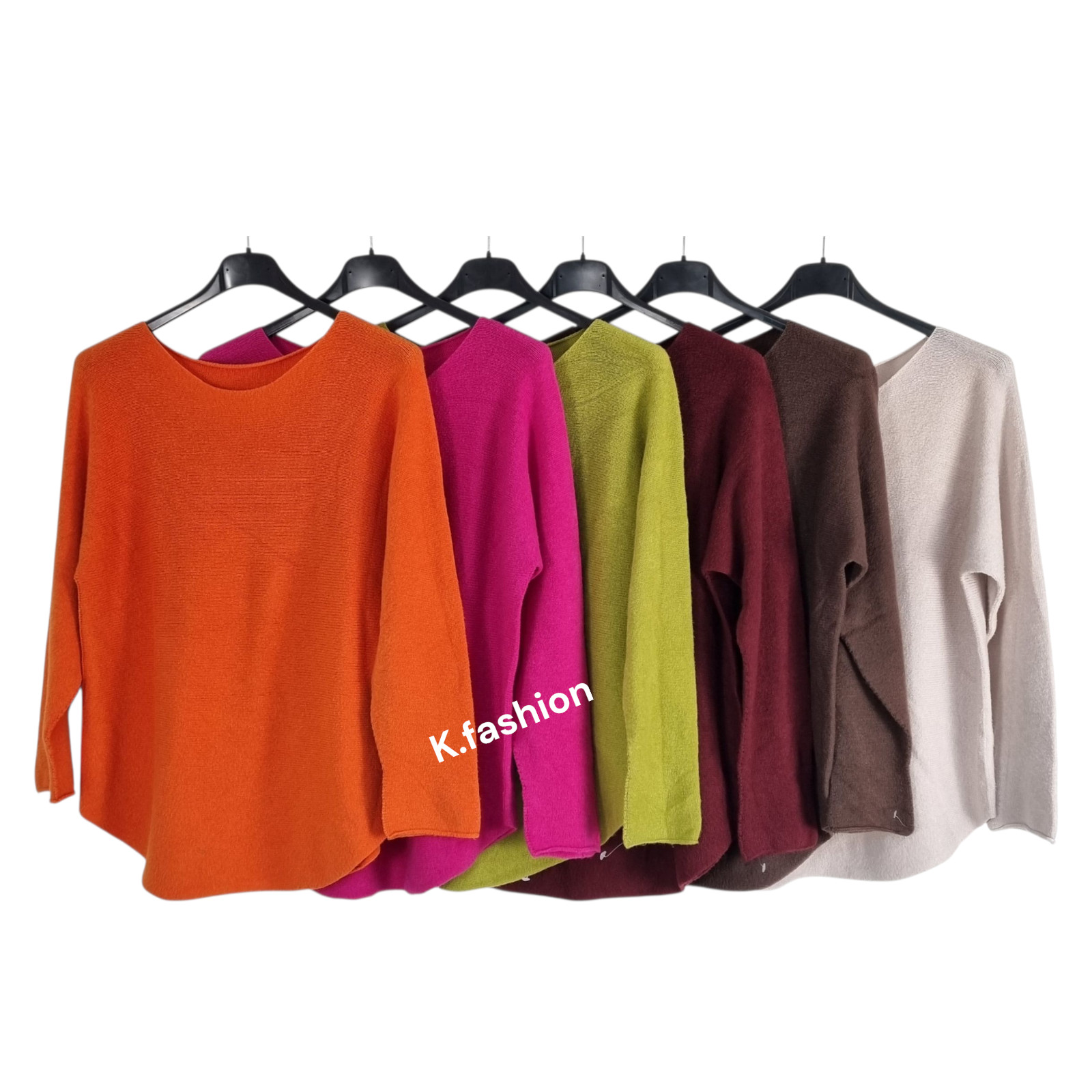 Nuevo Damas Italiano Tejido Suave Cálido Pullover Liso Jersey Top Invierno Otoño
