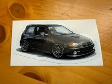 Toyota Starlet Glanza Cartoon Sticker