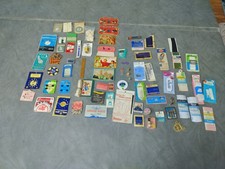 Lot Of Vintage Sewing Notions Variety Needles Pins Hooks Eyes Loops 72 Items
