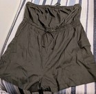 NWT Women's Size 1X Romper Jumper Summer Outfit Olive Green Strapless Semi-Sheer — photo 10