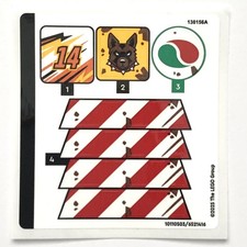 LEGO STICKER SHEET 60472 Scrapyard Decals Stickers City Town Traffic