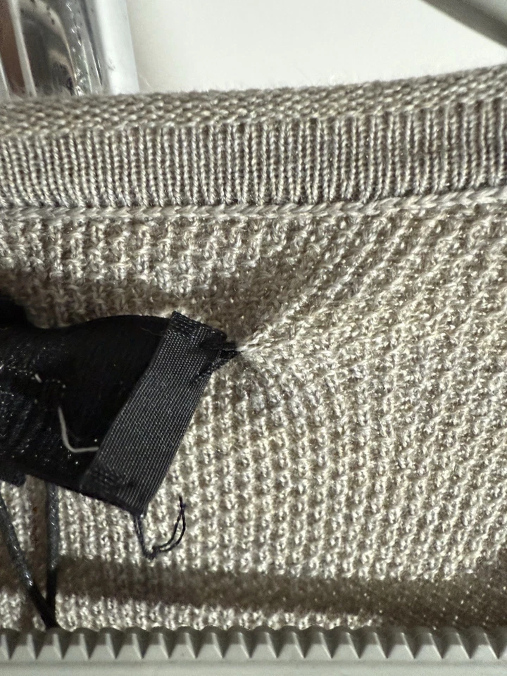 Rag & Bone Marty Wool LS Crew Sz S Silver Grey Msrp 295$ - Image 4 of 4