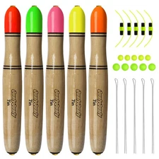 Fishing Floats, Weighted Catfish Pole Floats, 5PCS Bright Color Pole Fishing ...