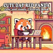 Red Panda Coloring Book: 55 Cozy and Whimsical Scenes for All Ages