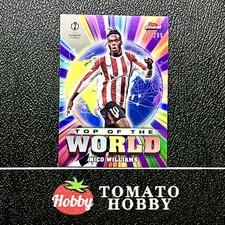 NICO WILLIAMS /299 PURPLE REFRACTOR TOPPS FINEST UEFA 2024-25 TOP OF THE WORLD