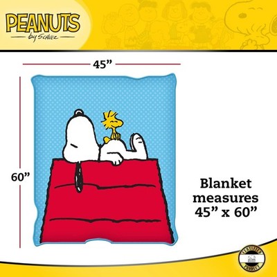 Silver Buffalo Peanuts Snoopy & Woodstock 45 x 60 45