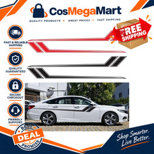 2pcs Racing Car Vinyl Decals - Diy Side Stripe Stickers For Body Decoration