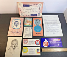 Gerber Baby Food  Hospital New Mothers Welcome Packet Vintage 1950's Baby Book