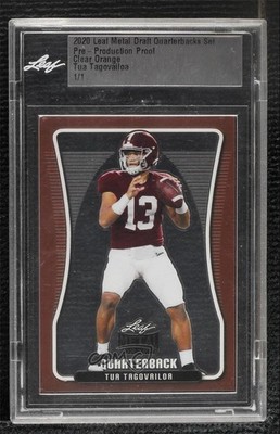 2020 Leaf Metal Quarterback Collection 1/1 Tua Tagovailoa Rookie RC uk2